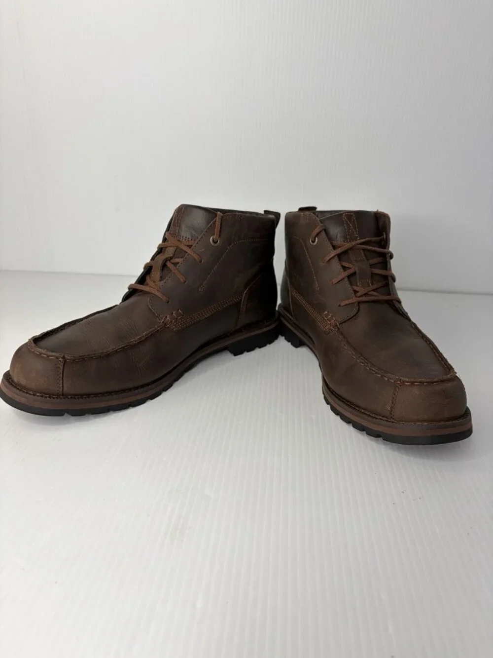 Timberland Grantly Chukka Boots Men’s 13 Brown Leather Moc Toe Boots